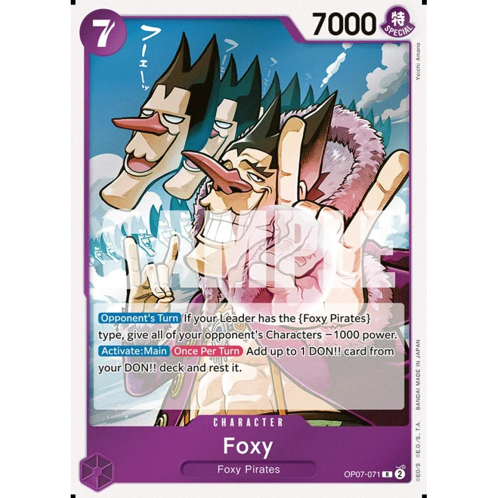 Foxy, OP07-071, Rare, One Piece, 500 Years in the Future