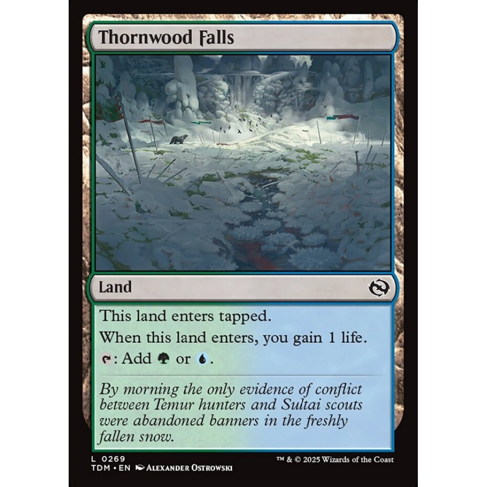 Thornwood Falls common 269 Magic the Gathering Tarkir: Dragonstorm