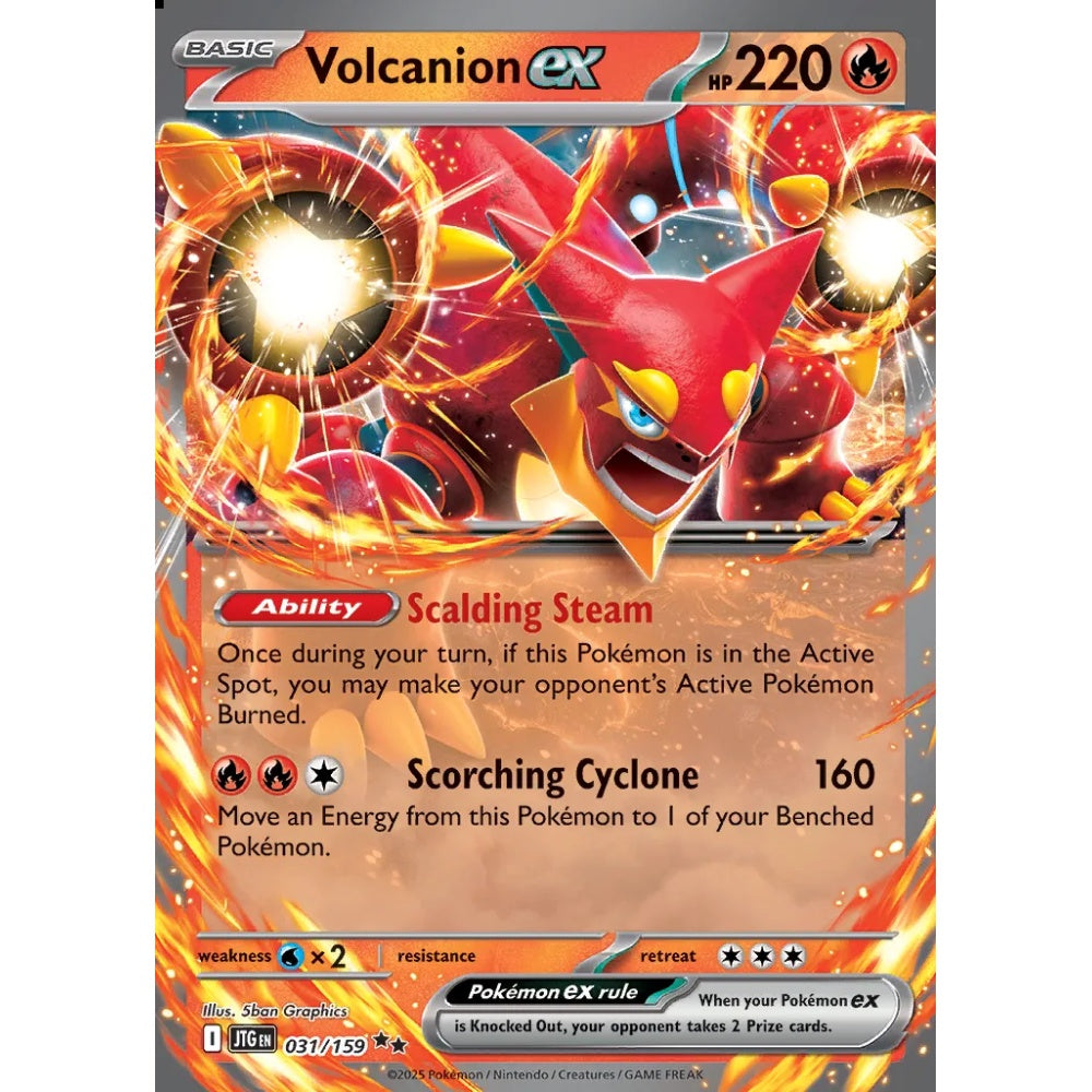 Volcanion ex Double Rare 031/159 Pokemon Card Game Journey Together