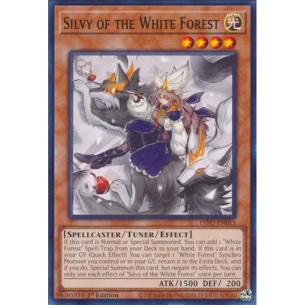 Silvy of the White Forest, INFO-EN015, Common, Yu-Gi-Oh!, The Infinite Forbidden