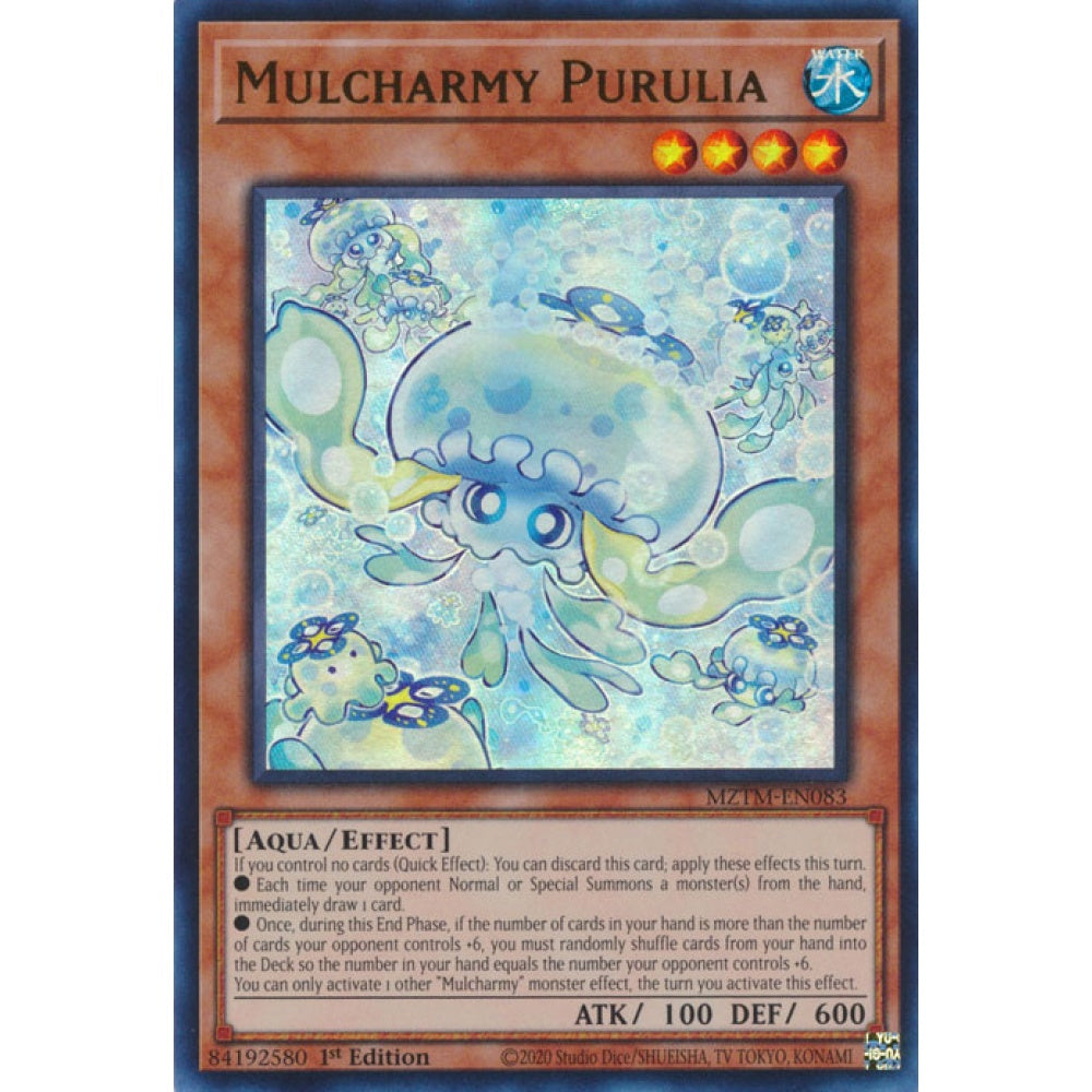 Mulcharmy Purulia MZTM-EN083 Ultra Ultra Rare Yu-Gi-Oh Maze of the Master in Art
