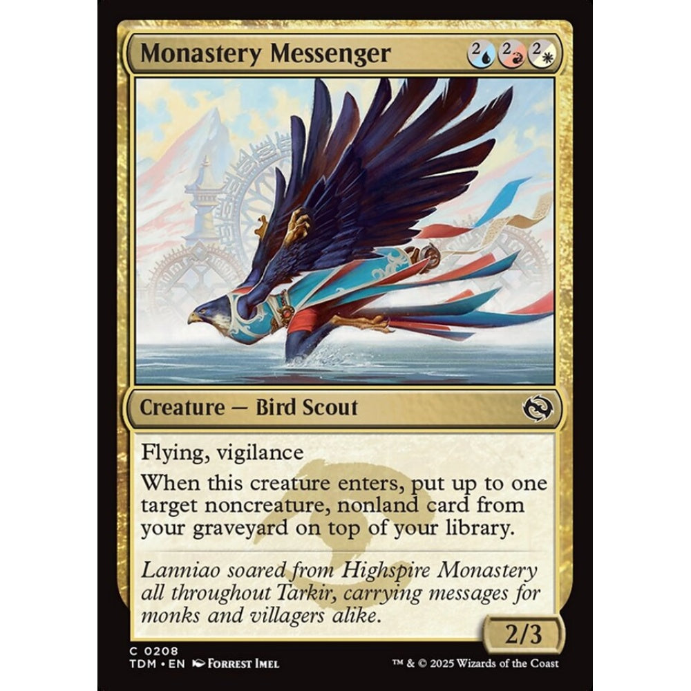 Monastery Messenger common 208 Magic the Gathering Tarkir: Dragonstorm