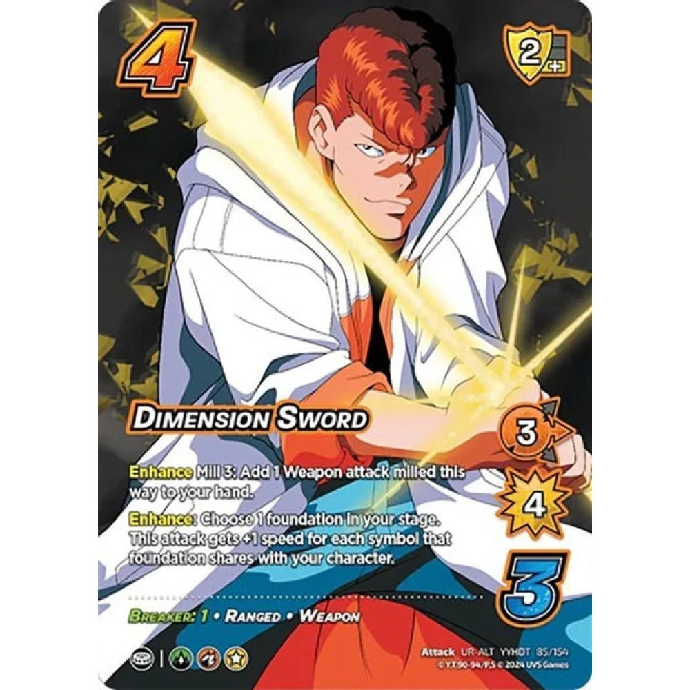 DIMENSION SWORD, 85/154, UR-ALT, UniVersus, Yu Yu Hakusho: Dark Tournament