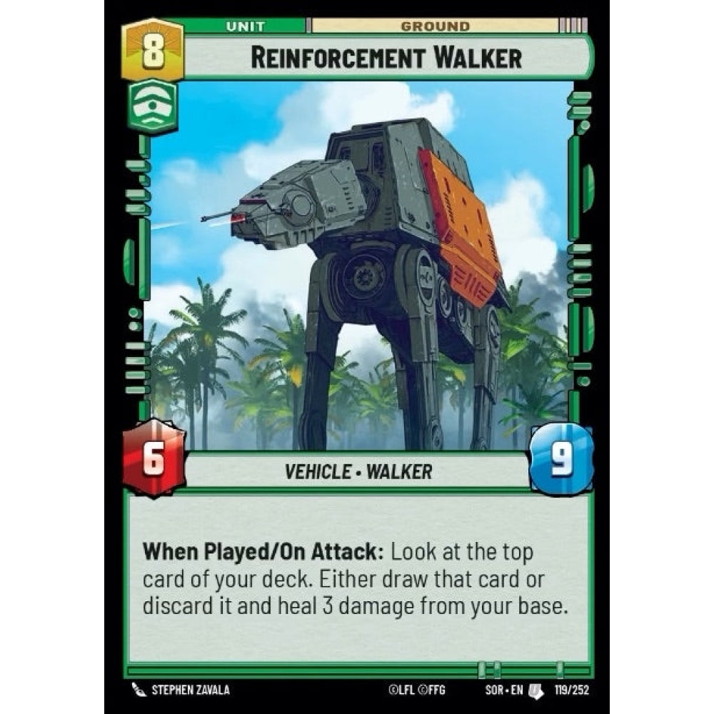 Reinforcement Walker, 119, U, Star Wars Unlimited, Sparks Of Rebellion