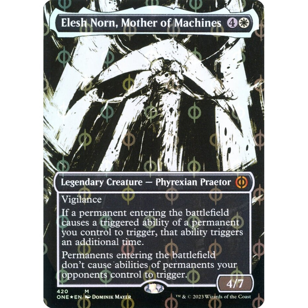 Elesh Norn, Mother of Machines, mythic, 420, Magic the Gathering, Phyrexia: All Will Be One