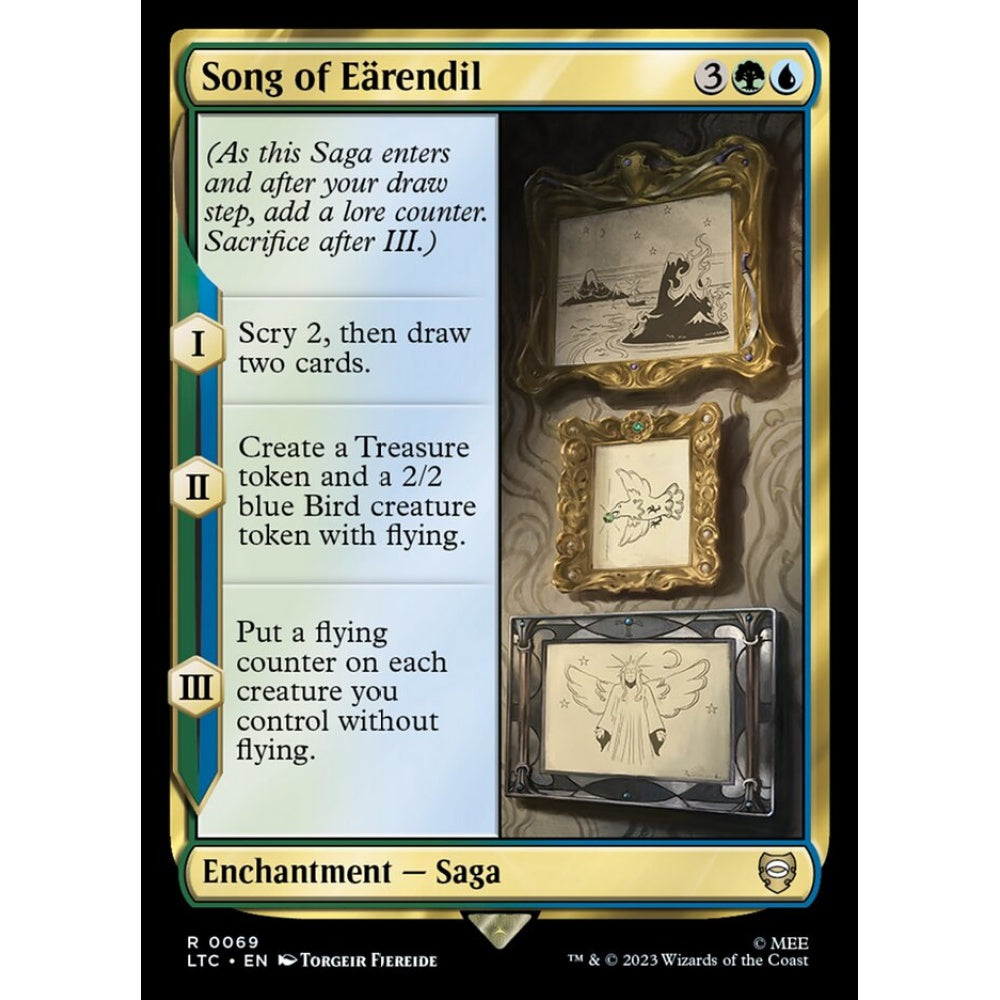 Song of Eärendil, rare, 69, Magic the Gathering, Tales of Middle-earth Commander