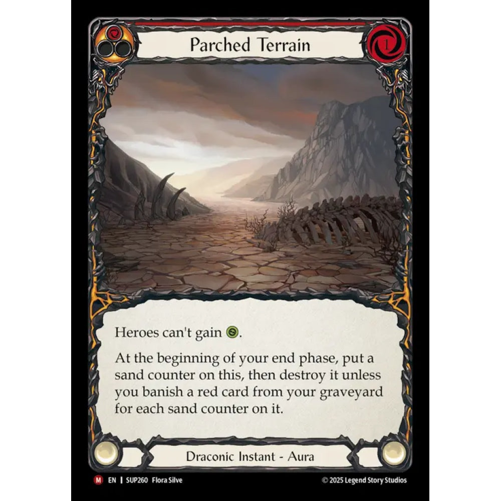 Parched Terrain SUP260 Majestic Flesh & Blood Trading Card Game Super Slam in Regular Art