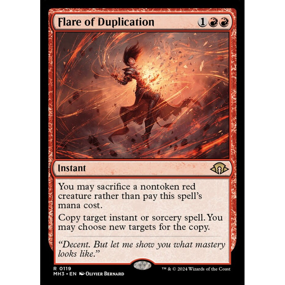 Flare of Duplication, 119, rare, Magic: The Gathering, Modern Horizons 3