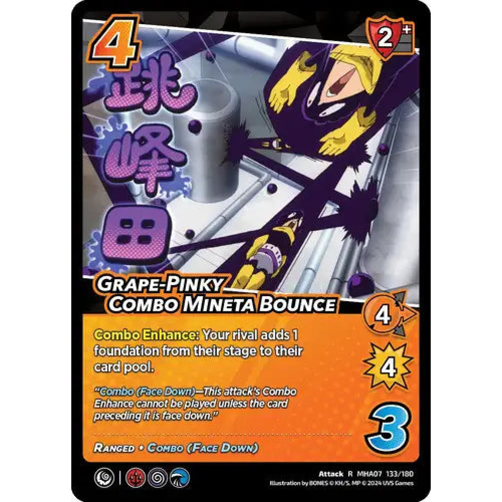 Grape-Pinky Combo Mineta Bounce, 133/180, R, UniVersus, MHA07 Girl Power