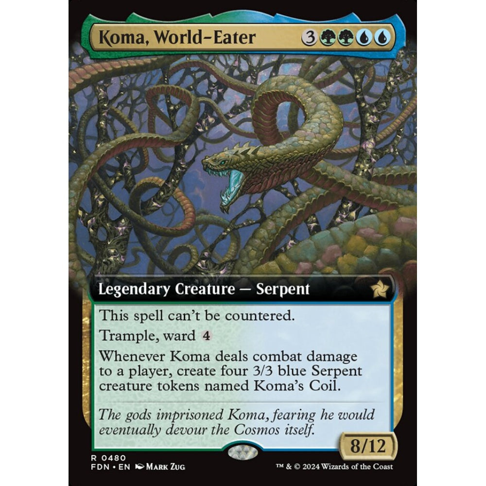 Koma, World-Eater, 480, rare, Magic: The Gathering, Foundations