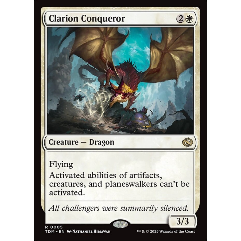 Clarion Conqueror rare 5 Magic the Gathering Tarkir: Dragonstorm