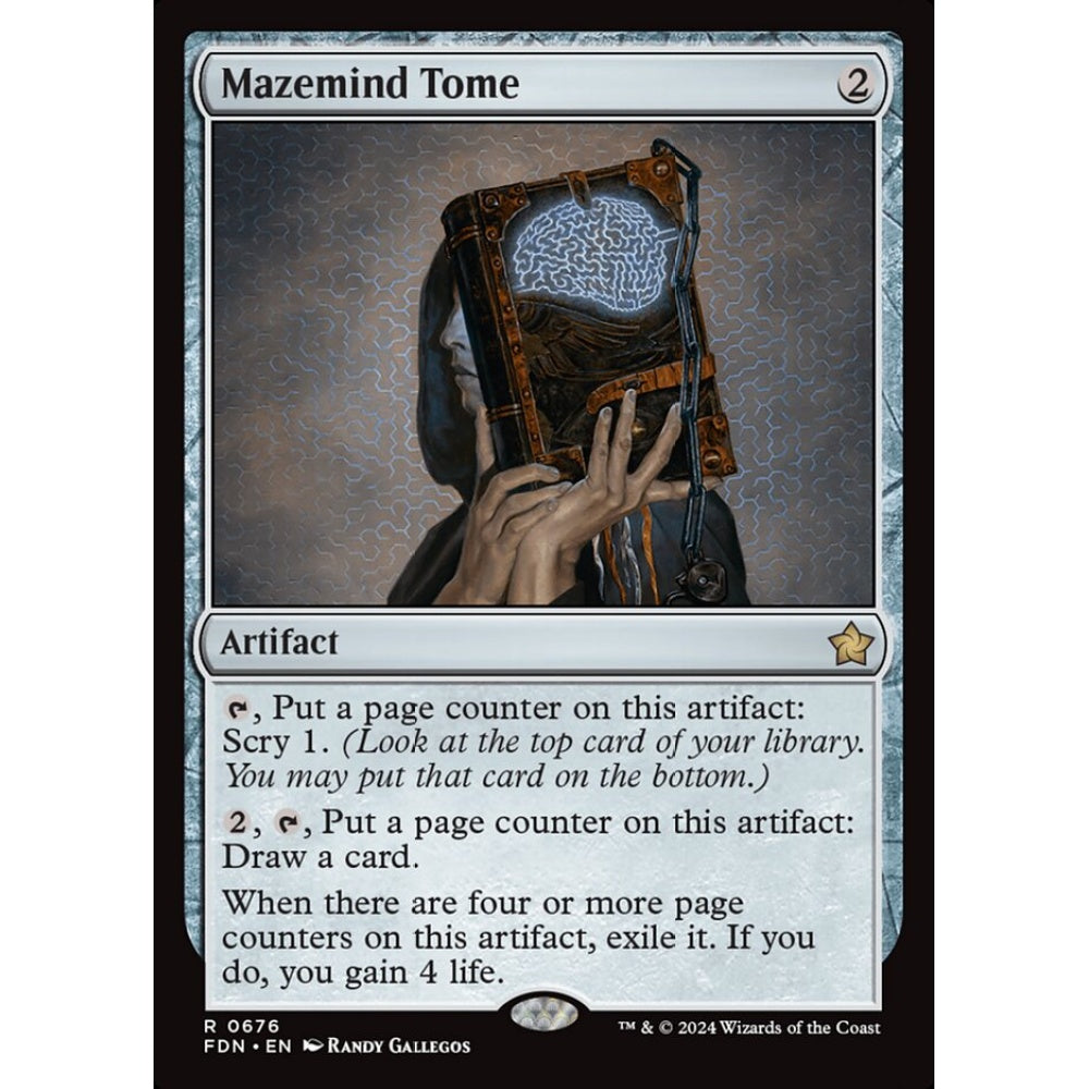 Mazemind Tome, 676, rare, Magic: The Gathering, Foundations