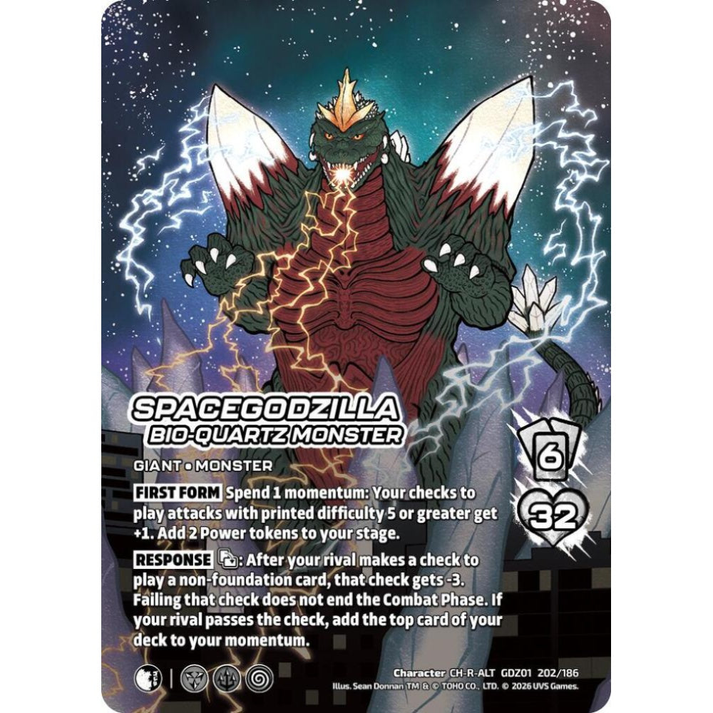 SpaceGodzilla, Bio-Quartz Monster GDZ01 202/186 GDZ01 Universus Godzilla: Reign of Kaiju Character CH-ALT
