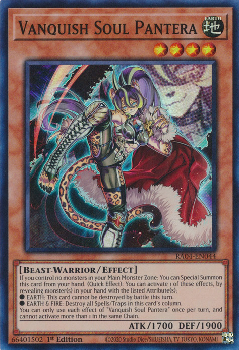 Vanquish Soul Pantera WISU-EN017 Ultra Ultra Rare Yu-Gi-Oh Wild Survivors in Art