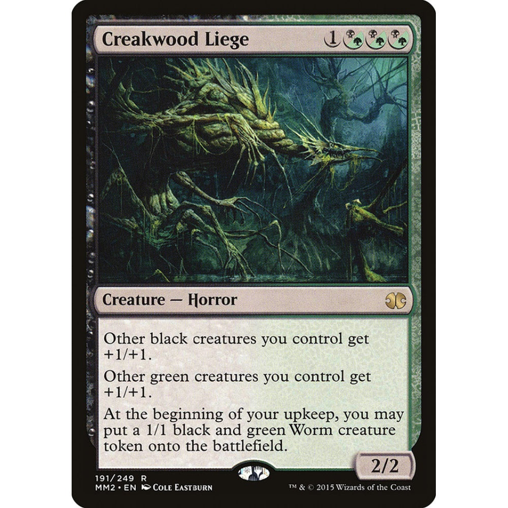 Creakwood Liege rare 191 Magic the Gathering Modern Masters 2015