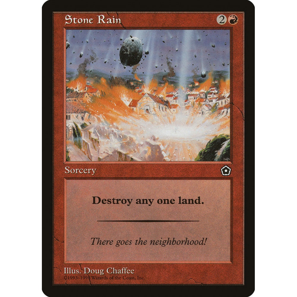 Stone Rain common 117 Magic the Gathering Portal Second Age