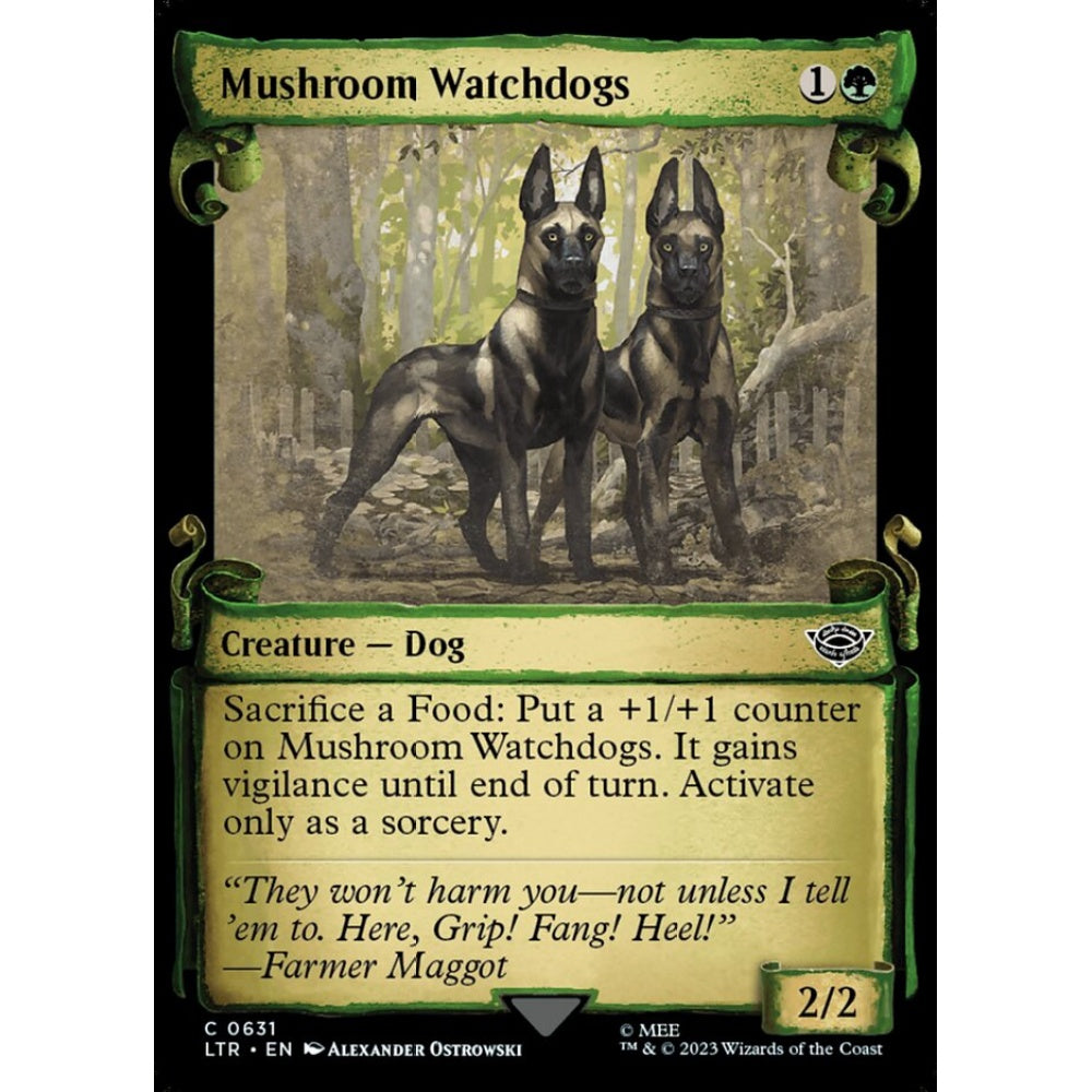 Mushroom Watchdogs, common, 631, Magic the Gathering, The Lord of the Rings: Tales of Middle-earth