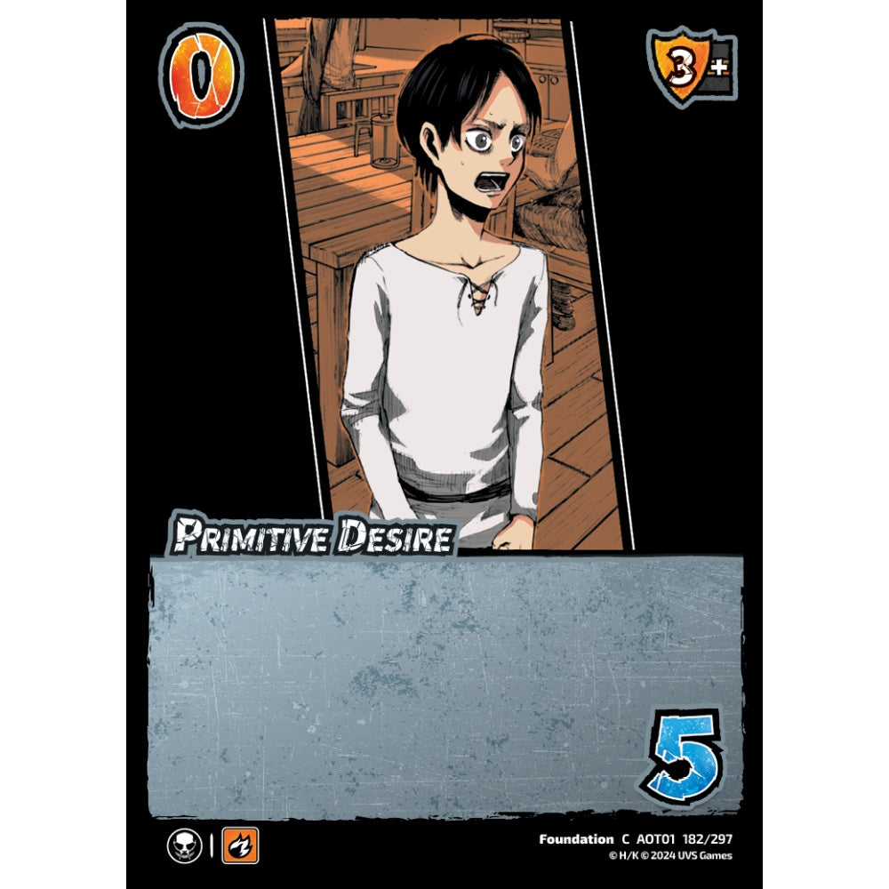Primitive Desire, 182/297, C, UniVersus, Attack on Titan: Battle for Humanity