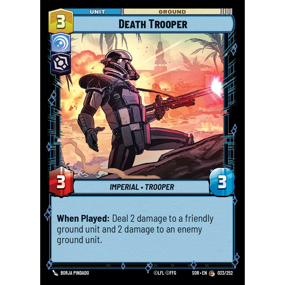Death Trooper, 33, C, Star Wars Unlimited, Sparks Of Rebellion