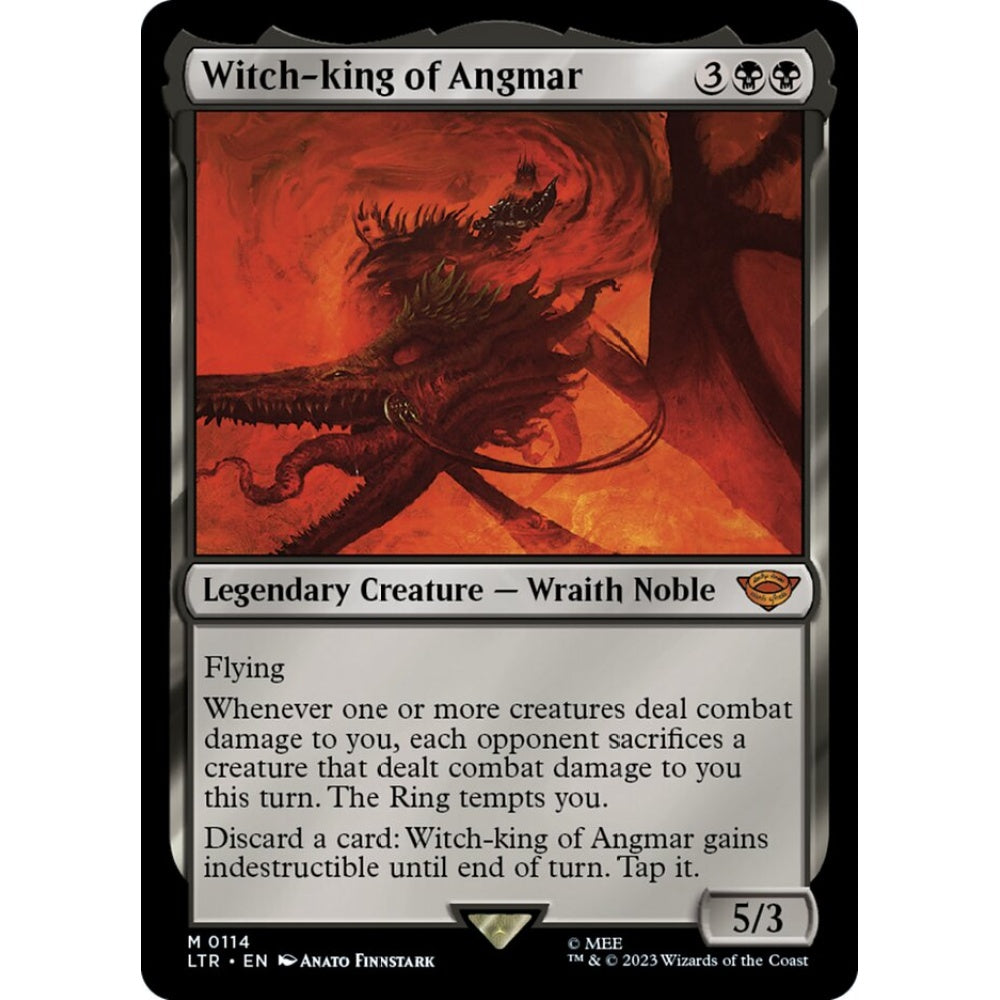 Witch-king of Angmar, mythic, 114, Magic the Gathering, The Lord of the Rings: Tales of Middle-earth