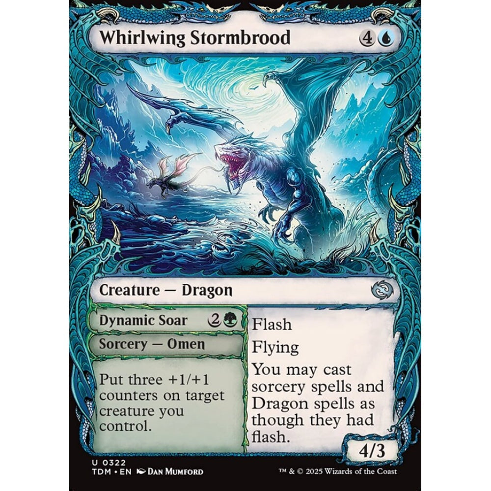 Whirlwing Stormbrood // Dynamic Soar uncommon 322 Magic the Gathering Tarkir: Dragonstorm