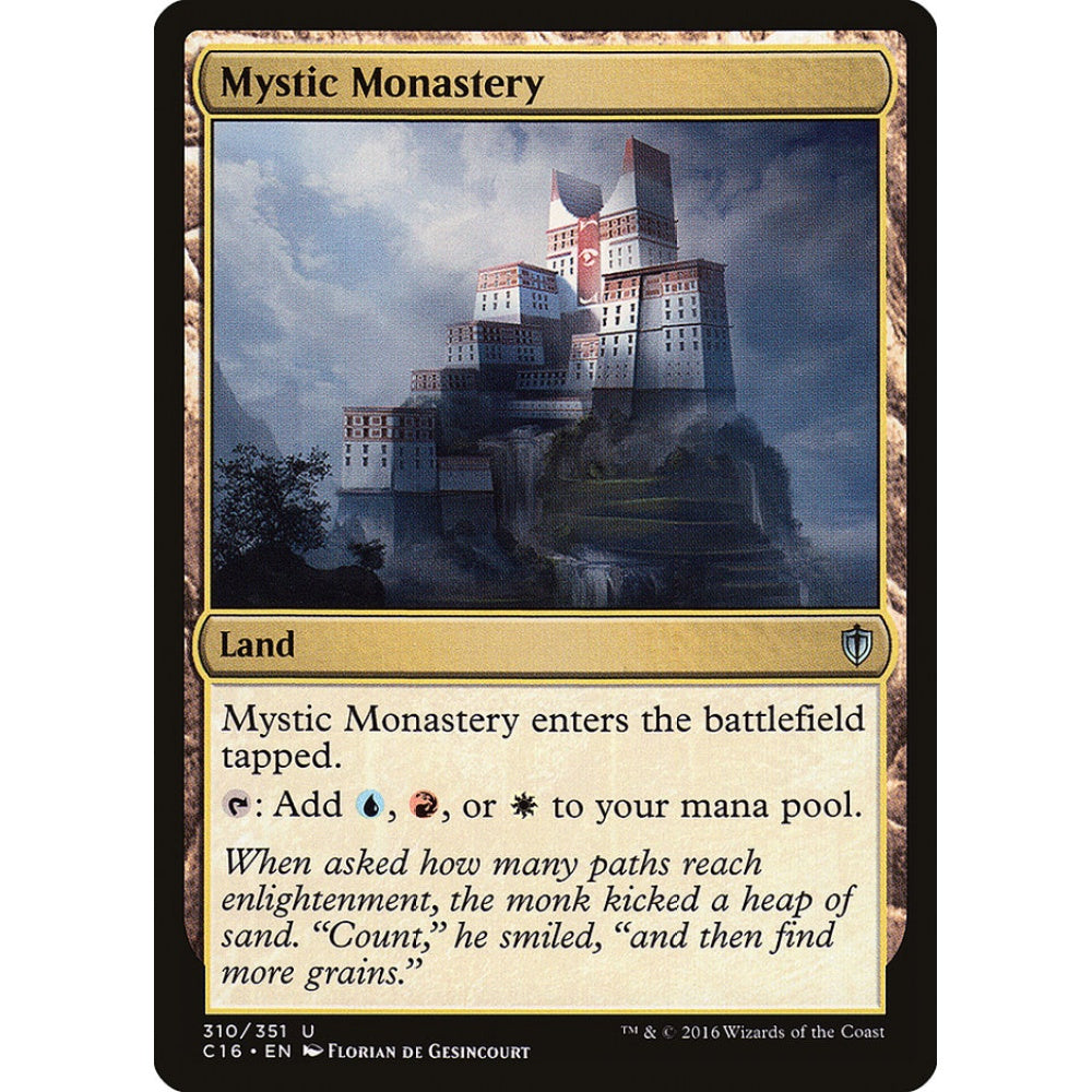 Mystic Monastery uncommon 310 Magic the Gathering Commander 2016
