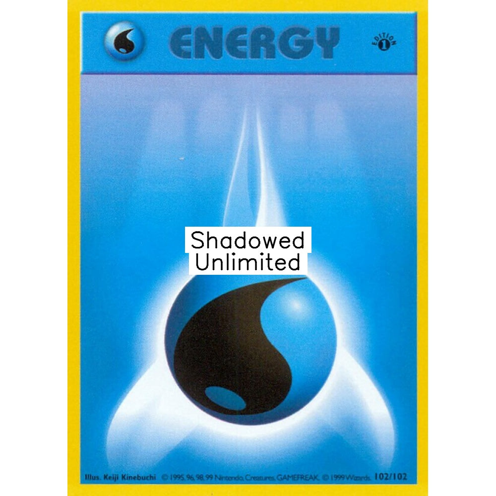 Water Energy Fixed 102/102 Pokemon Card Game Base Set