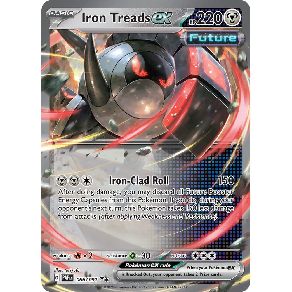 Iron Treads ex Double Rare 066/091 Pokemon Card Game Paldean Fates