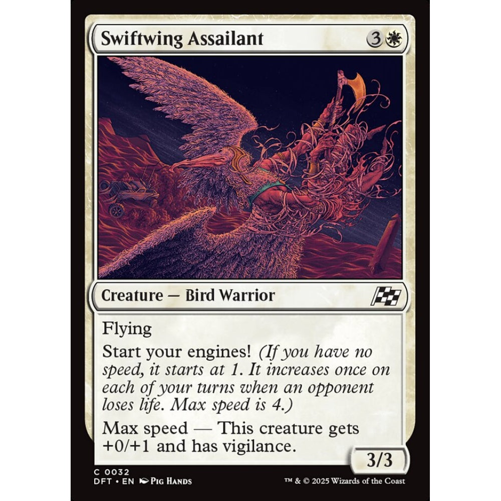 Swiftwing Assailant, 32, common, Magic: The Gathering, Aetherdrift