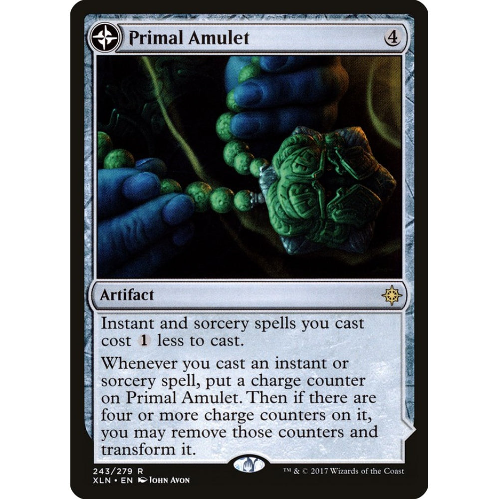 Primal Amulet // Primal Wellspring rare 243 Magic the Gathering Ixalan