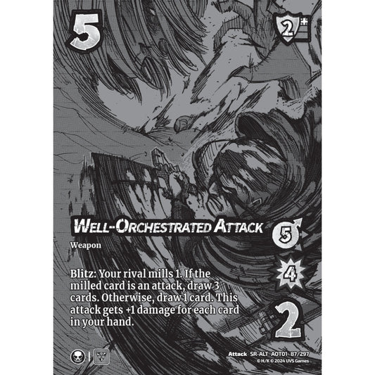 Well-Orchestrated Attack, 87/297, SR-ALT, UniVersus, Attack on Titan: Battle for Humanity