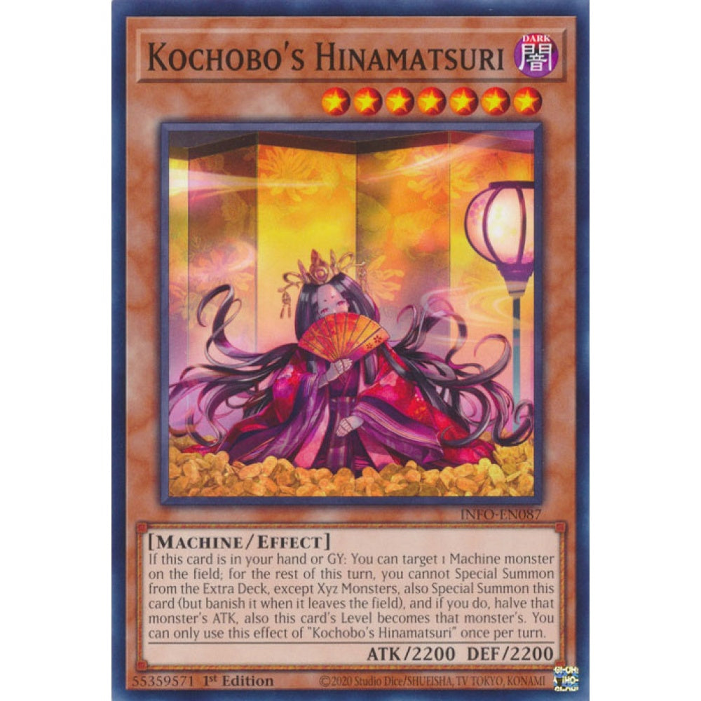 Kochobo's Hinamatsuri INFO-EN087 Common Common Yu-Gi-Oh The Infinite Forbidden in Art