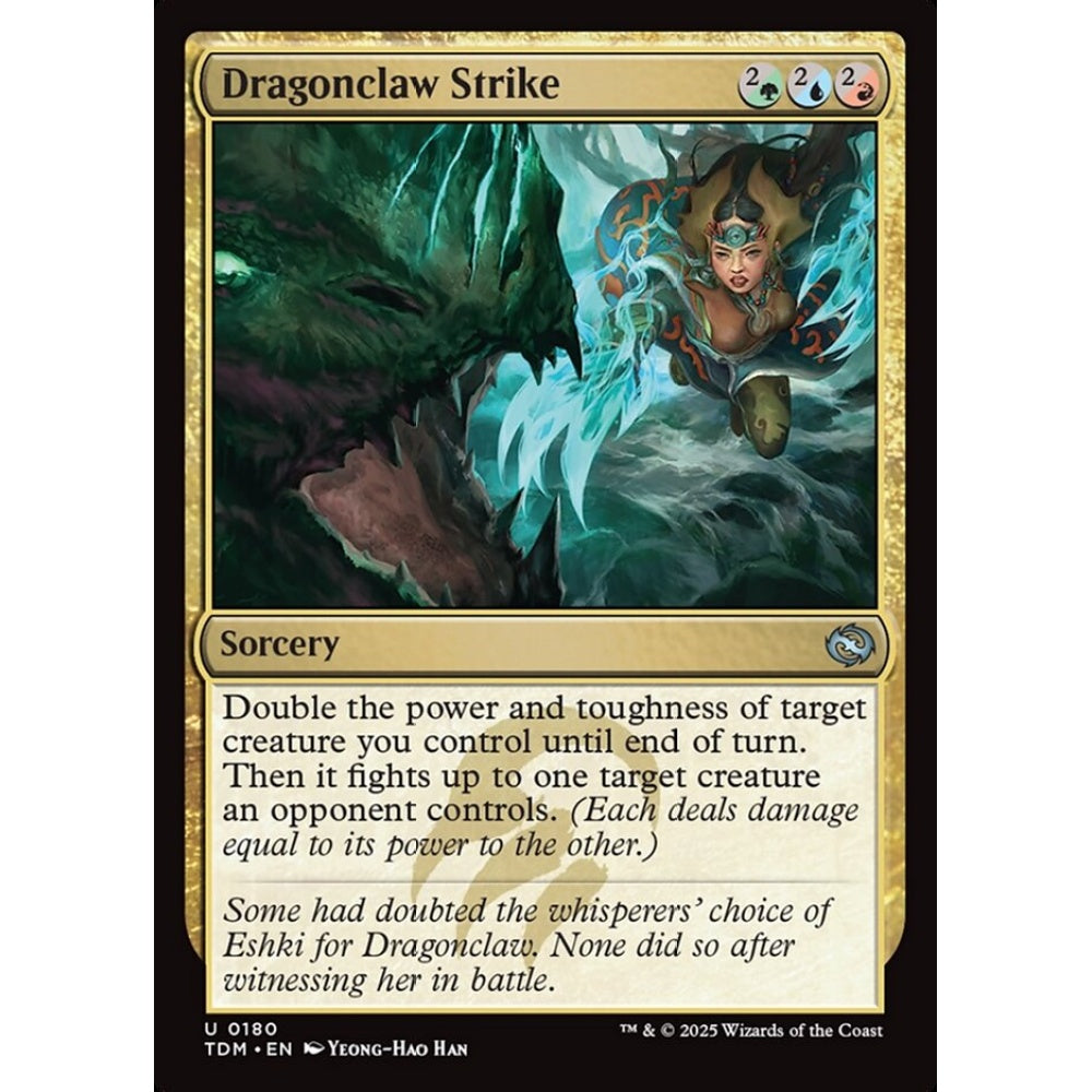 Dragonclaw Strike uncommon 180 Magic the Gathering Tarkir: Dragonstorm