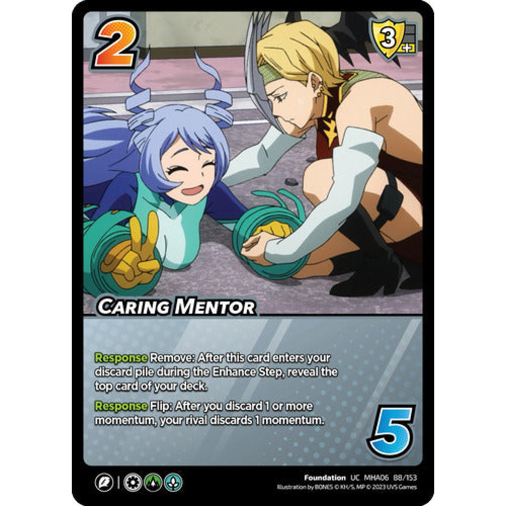 Caring Mentor, 88/153, UC, UniVersus, MHA06 Jet Burn