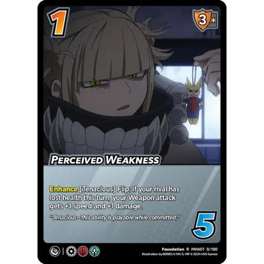 Perceived Weakness, 8/180, R, UniVersus, MHA07 Girl Power