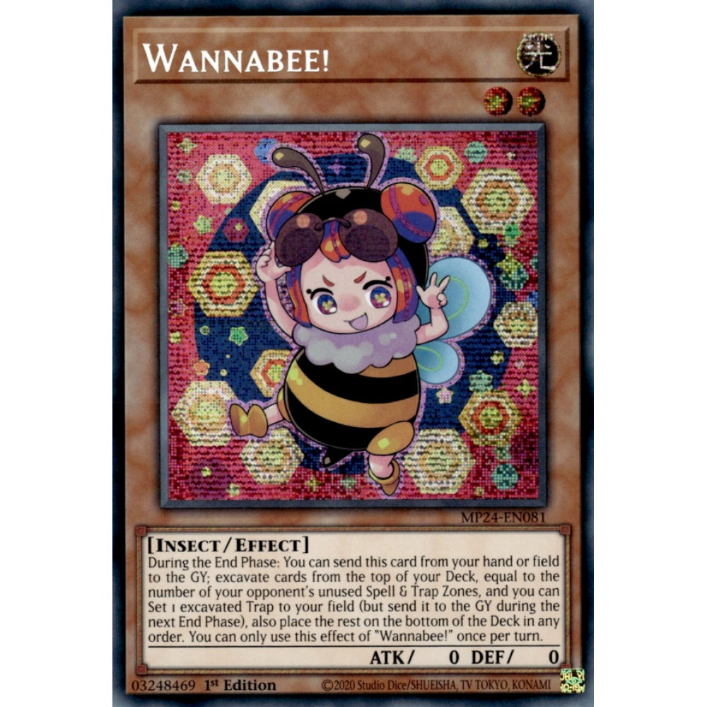 Wannabee!, MP24-EN081, Prismatic Secret Rare, Yu-Gi-Oh!, 25th Anniversary Tin: Dueling Mirrors
