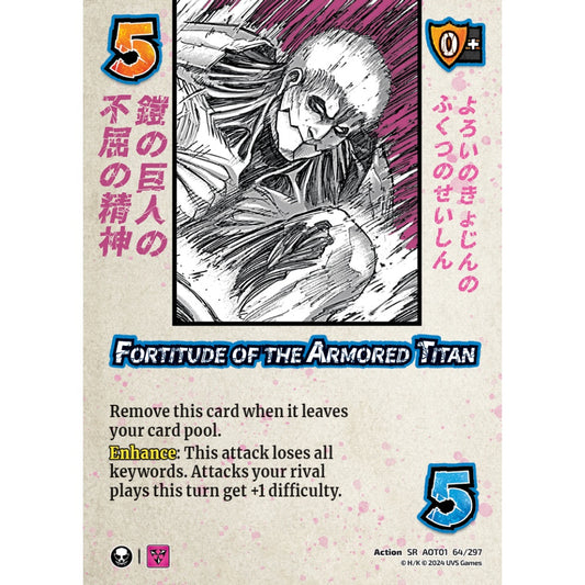 Fortitude of the Armored Titan, 64/297, SR, UniVersus, Attack on Titan: Battle for Humanity