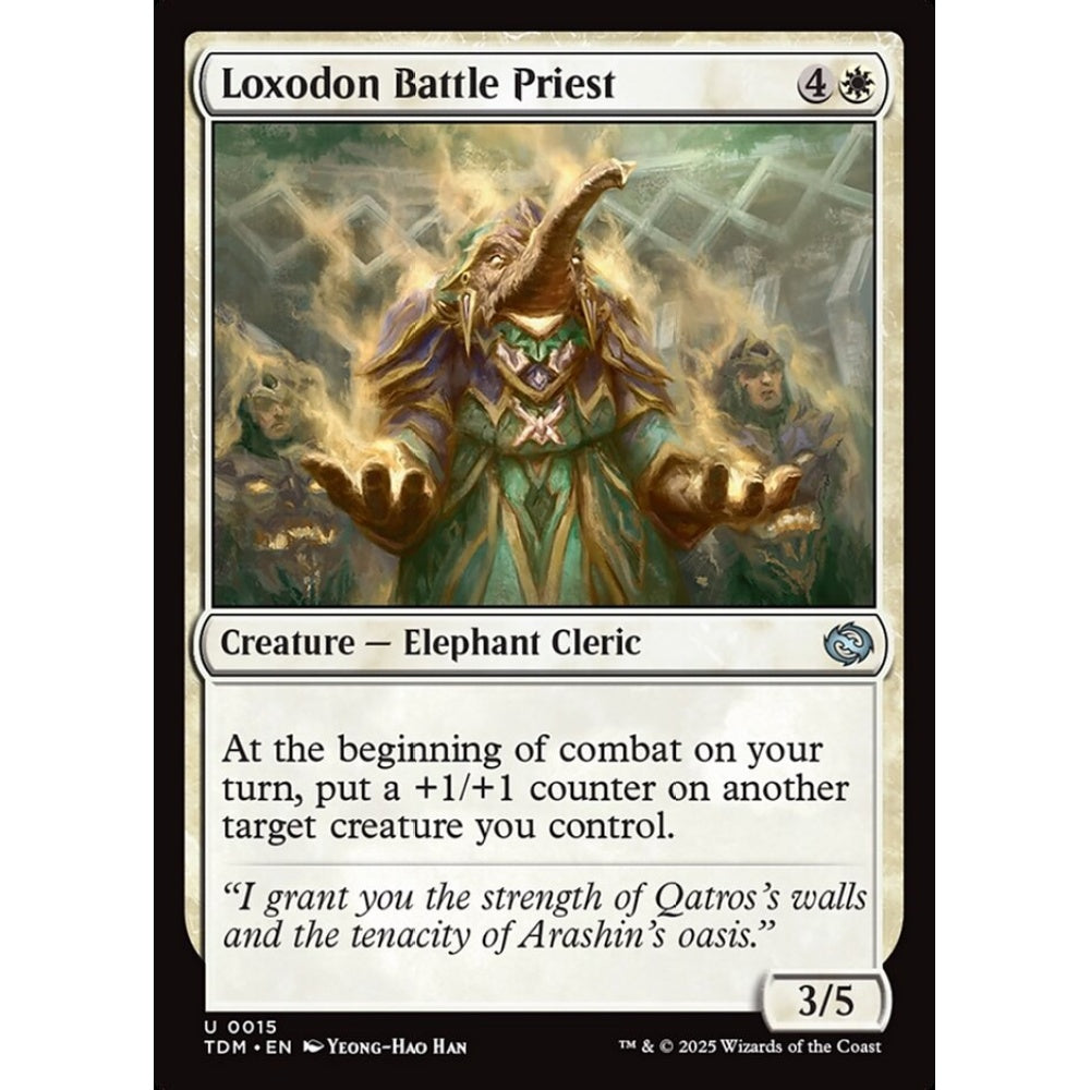 Loxodon Battle Priest uncommon 15 Magic the Gathering Tarkir: Dragonstorm