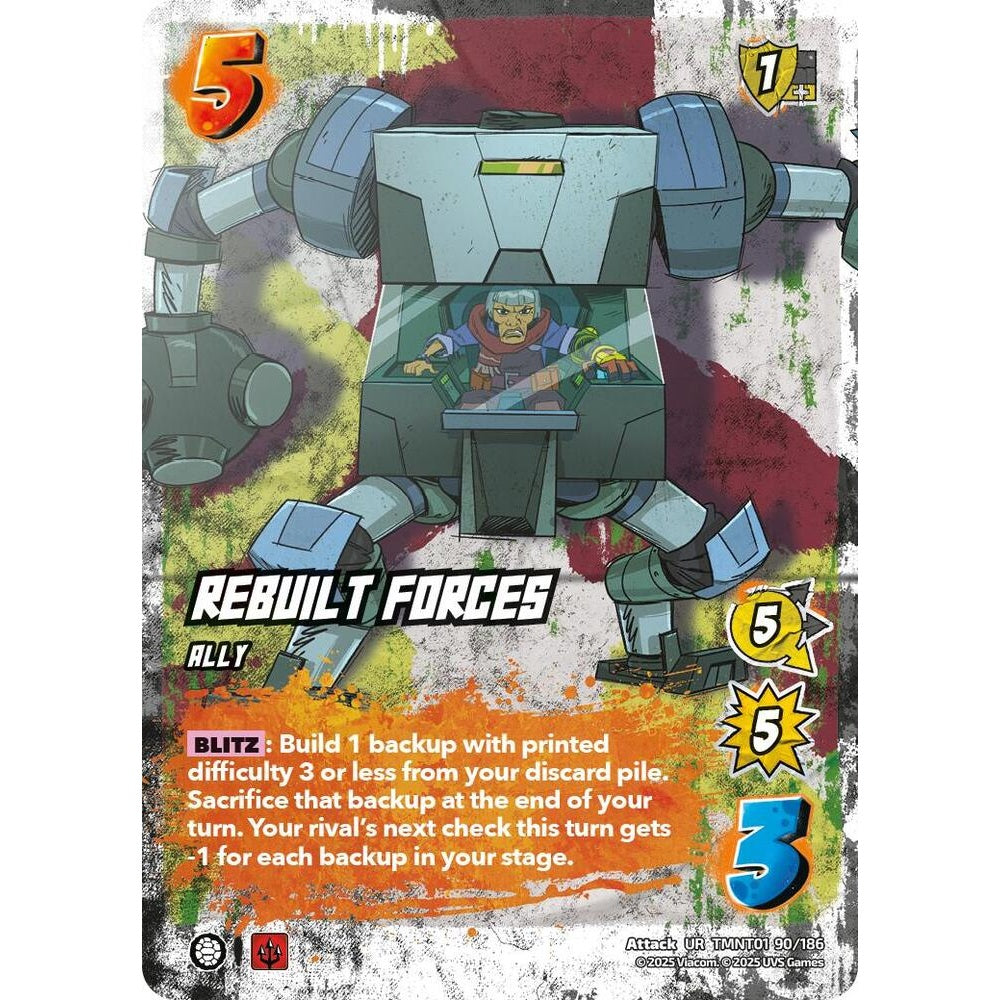 Rebuilt Forces 90/186 TMNT01 Universus Teenage Mutant Ninja Turtles Attack UR