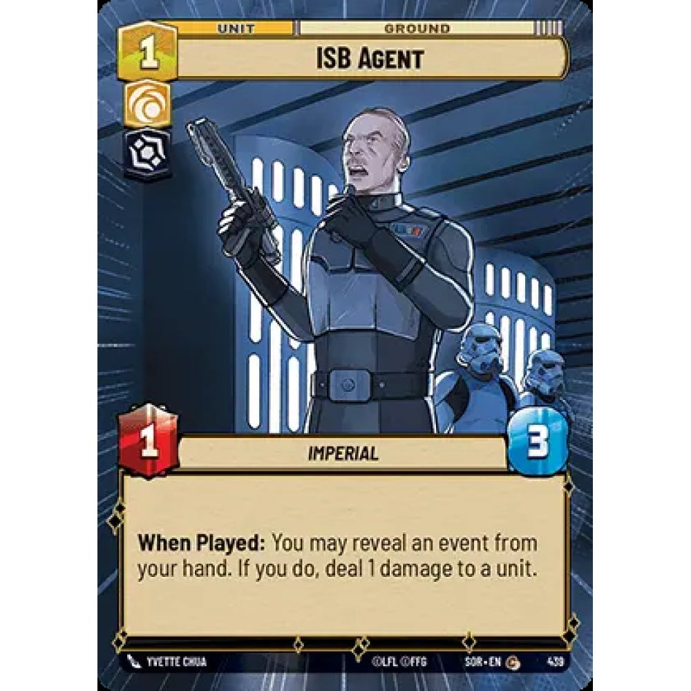 ISB Agent, 439, C, Star Wars Unlimited, Sparks Of Rebellion