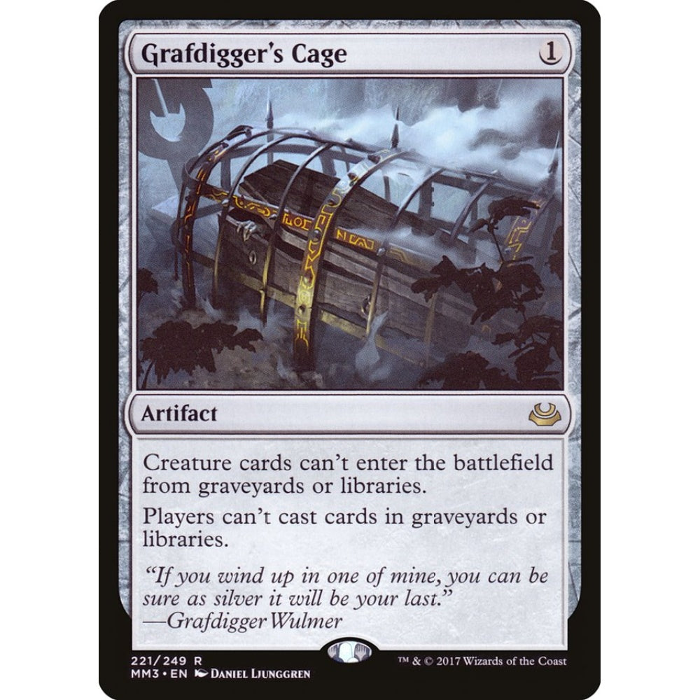 Grafdigger's Cage rare 221 Magic the Gathering Modern Masters 2017