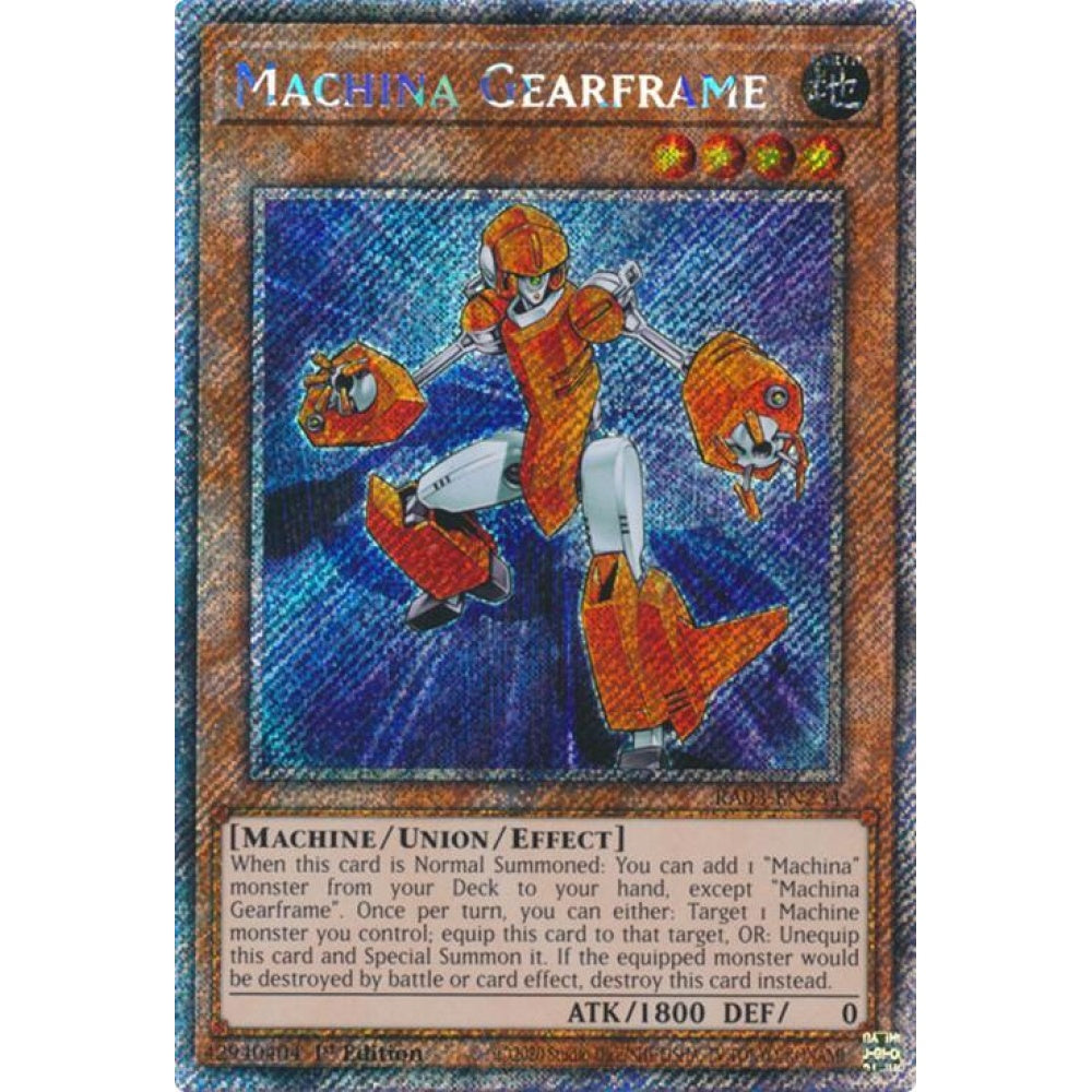 Machina Gearframe (Platinum Secret Rare) RA03-EN234 Platinum Rare Yu-Gi-Oh Quarter Century Bonanza