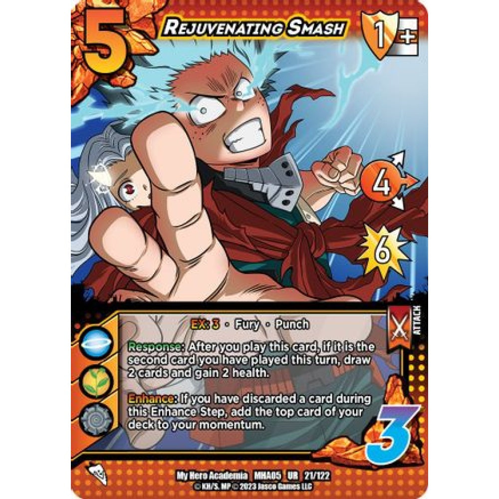 Rejuvenating Smash, 21/122, UR, UniVersus, MHA05 Undaunted Raid