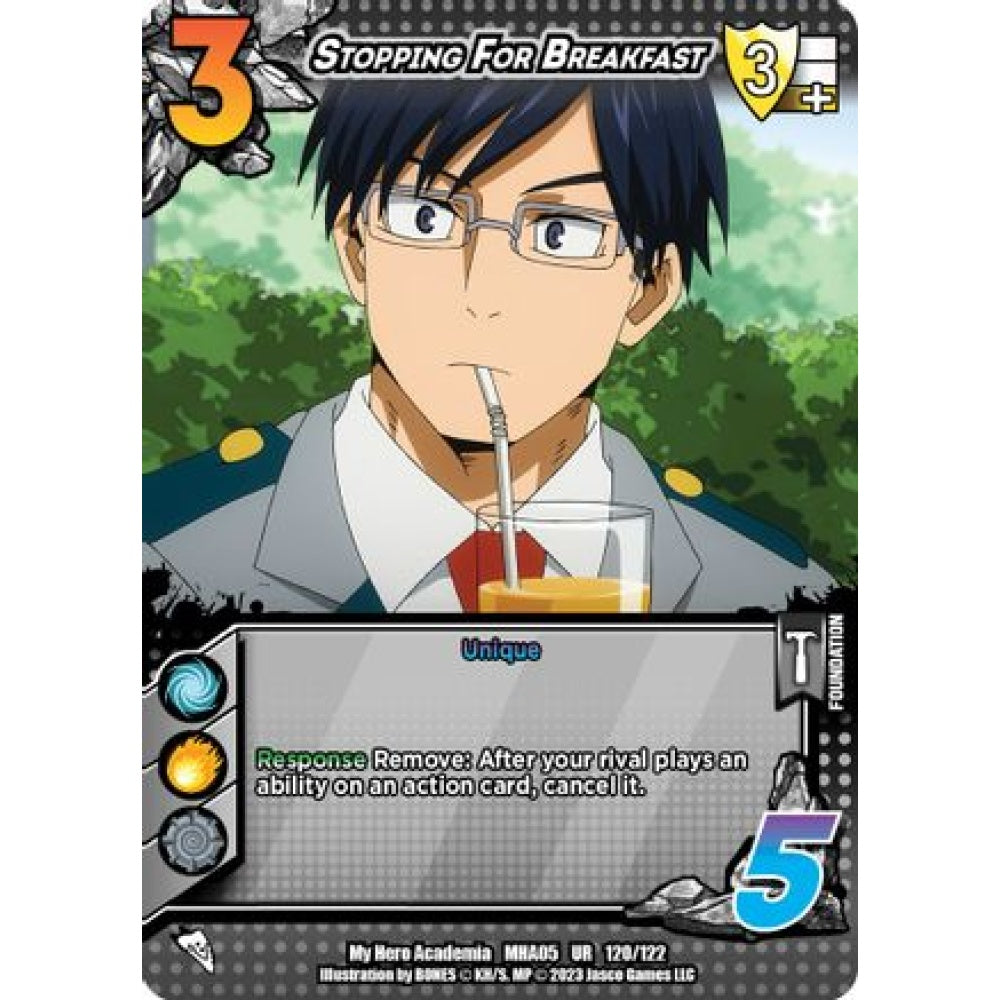 Stopping For Breakfast, 120/122, UR, UniVersus, MHA05 Undaunted Raid