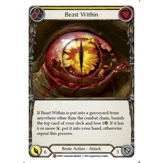 Beast Within 1HP011 Majestic Flesh & Blood Trading Card Game History Pack 1 in Regular Art