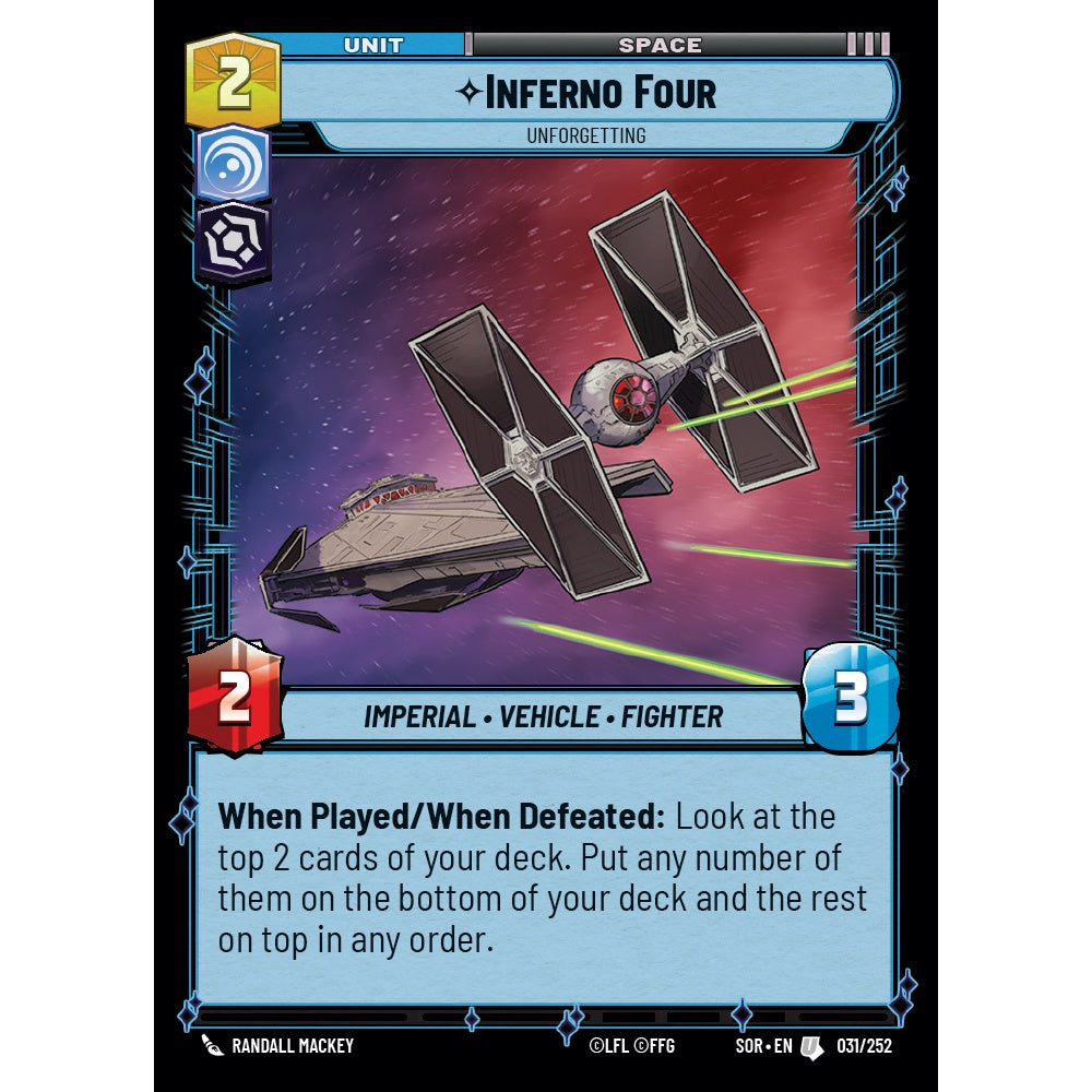 Inferno Four, 31, U, Star Wars Unlimited, Sparks Of Rebellion