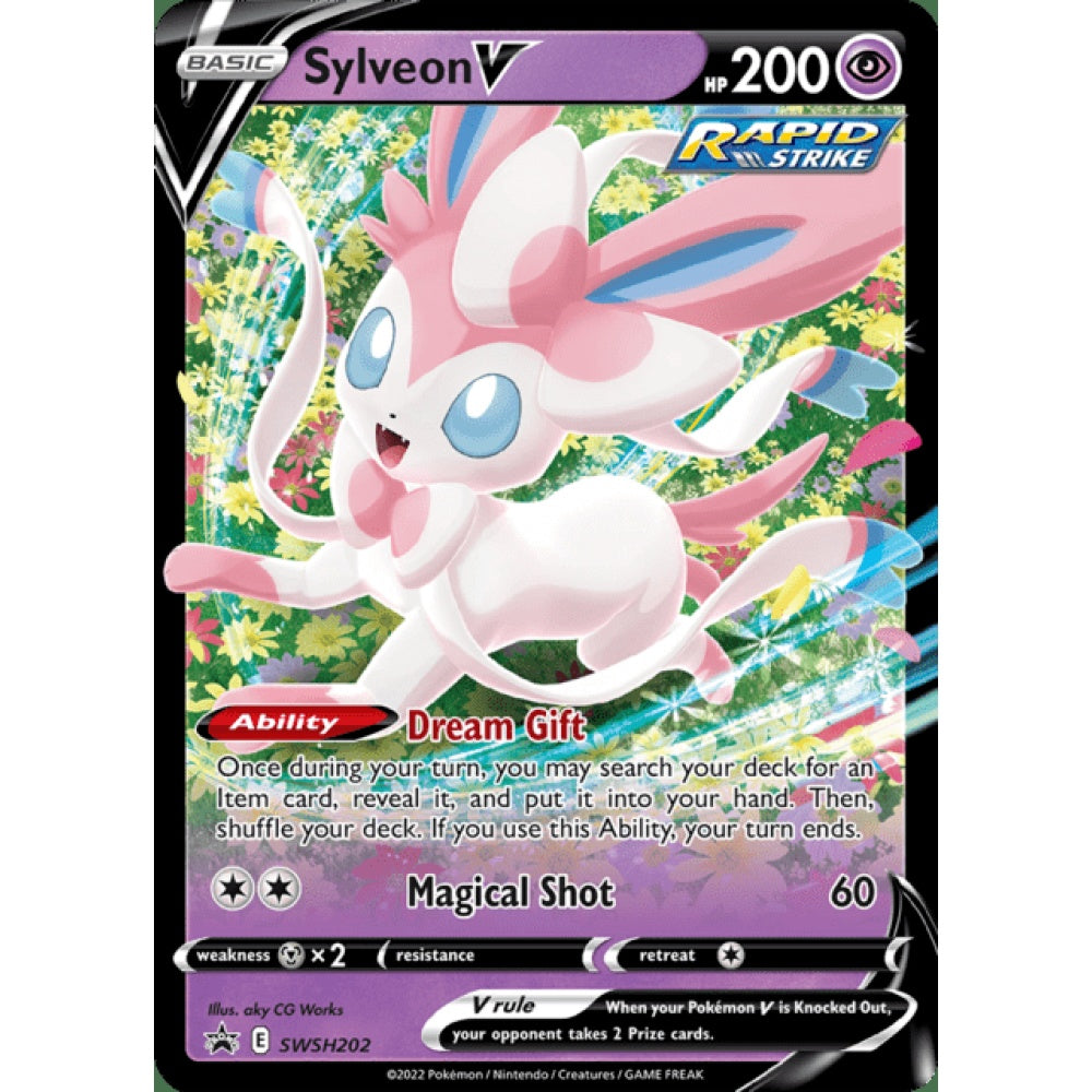 Sylveon V Black Star Promo SWSH202 Pokemon Card Game Sword & Shield Promos