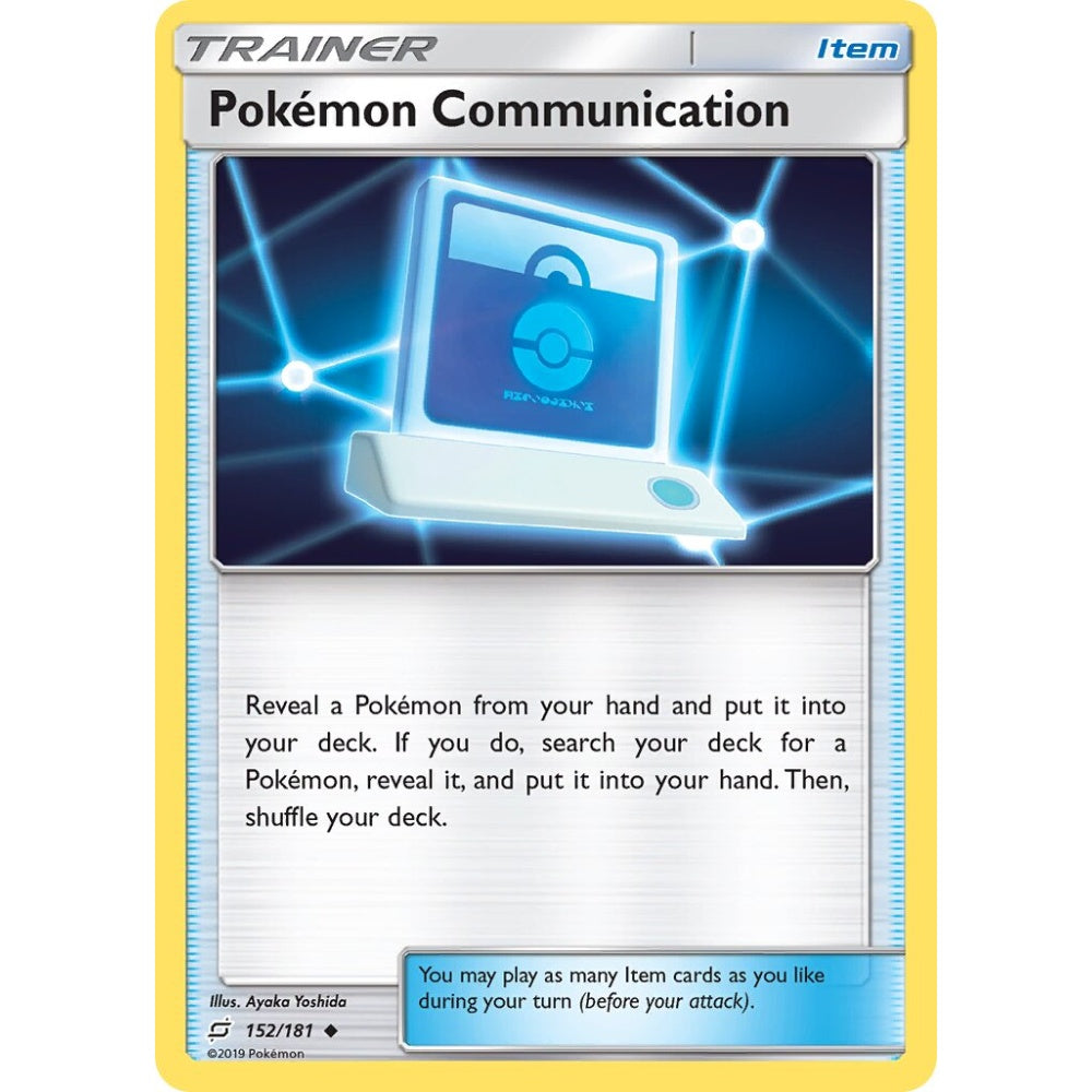 Pokémon Communication Uncommon 152/181 Pokemon Card Game Team Up