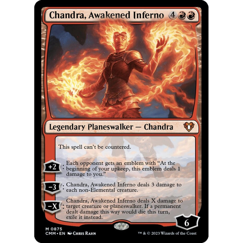 Chandra, Awakened Inferno mythic 875 Magic the Gathering Commander Masters