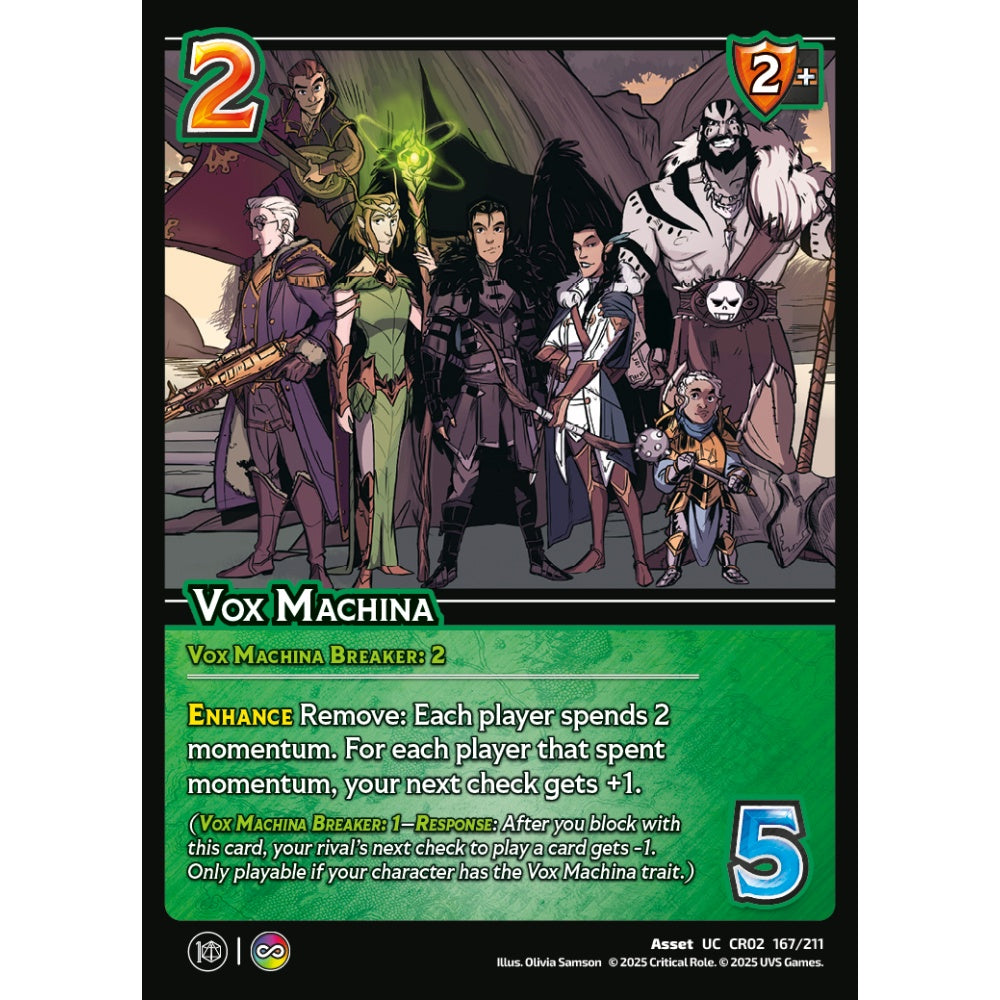 Vox Machina, 167/211, CR02, Universus, Critical Role: Heroes Of Exandria, Asset, UC